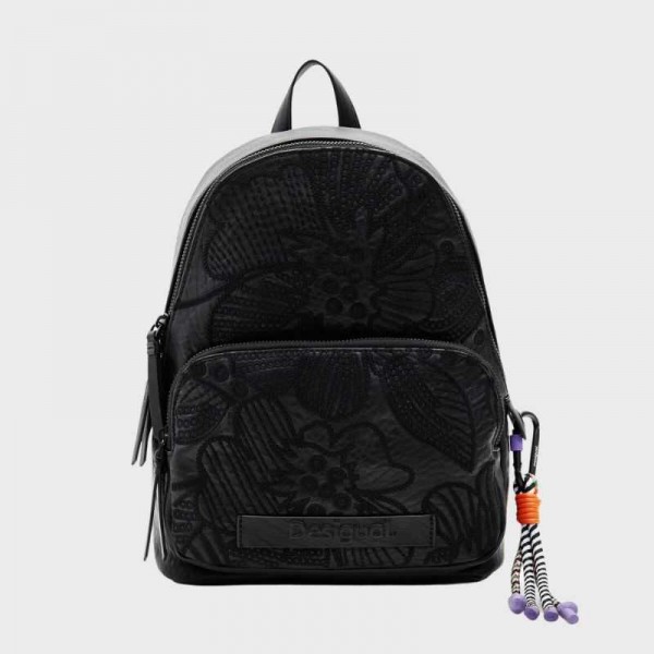 Desigual - Sac à dos broderie fleurs...