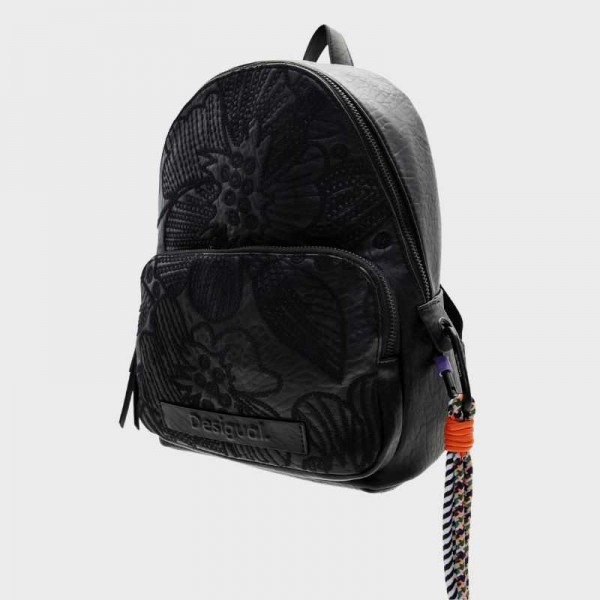 Desigual - Sac à dos broderie fleurs...