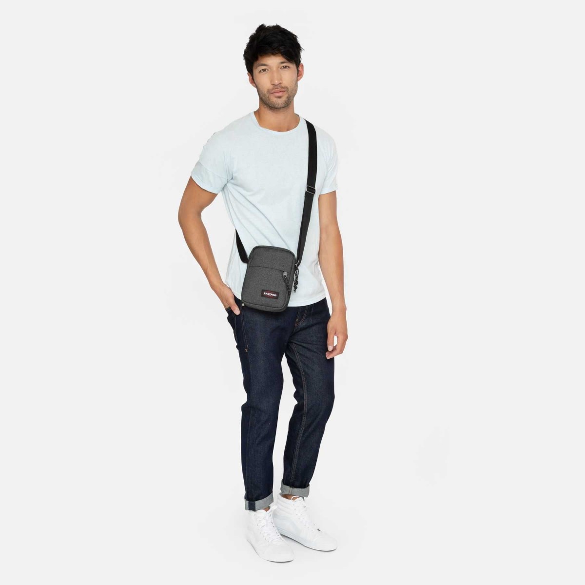 Sacoche En Toile Noir Eastpak - Homme