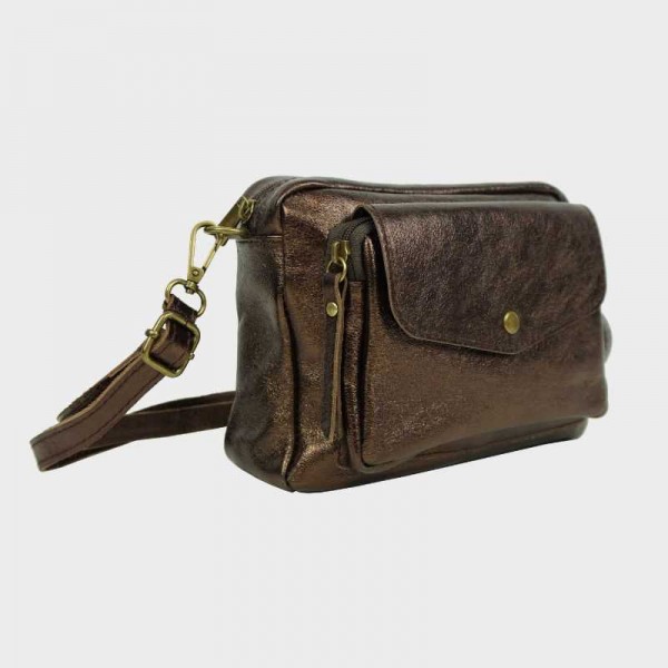 Anais - Sac bandoulière en cuir...