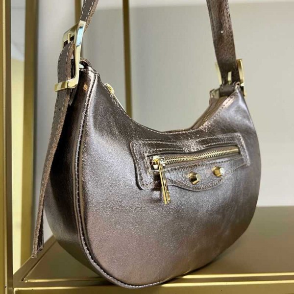 Anais - Sac porté épaule en cuir...