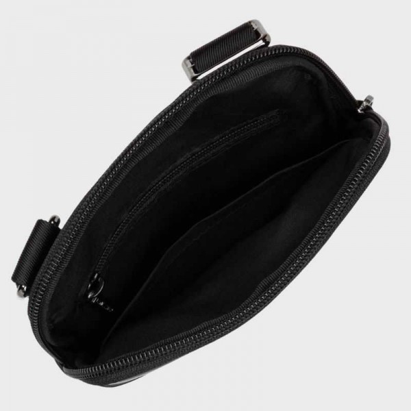 Lancaster - Sacoche noire en cuir...