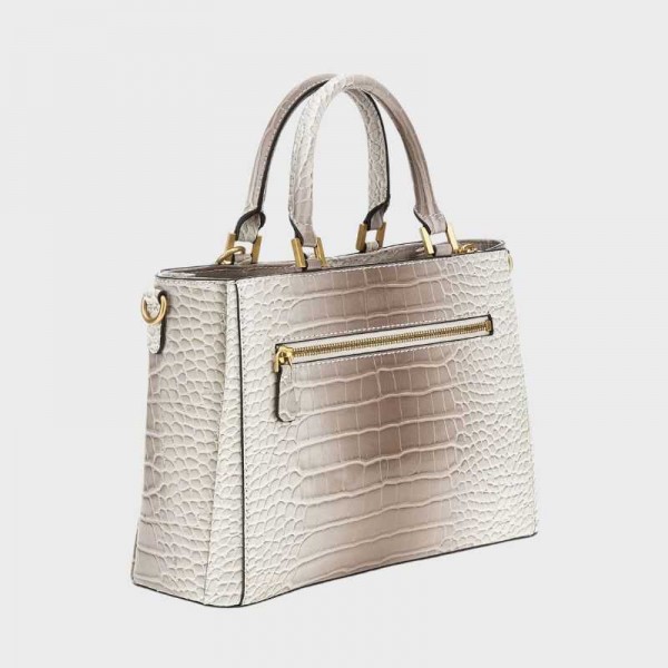 Guess - Sac à main effet croco G James