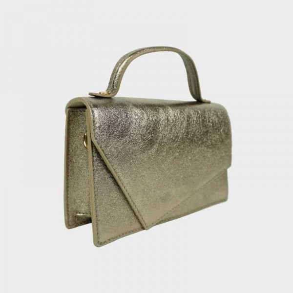 Anais - Sac à main en cuir brillant...