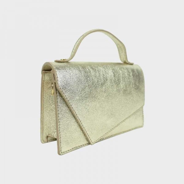 Anais - Sac à main en cuir brillant...