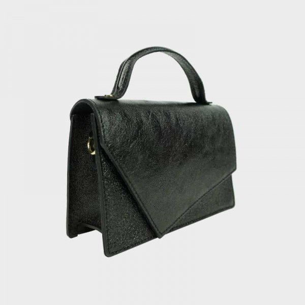 Anais - Sac à main en cuir brillant...