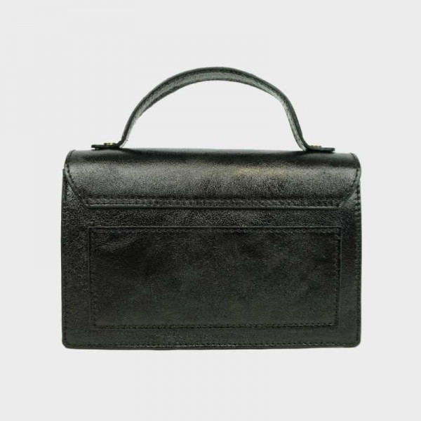 Anais - Sac à main en cuir brillant...