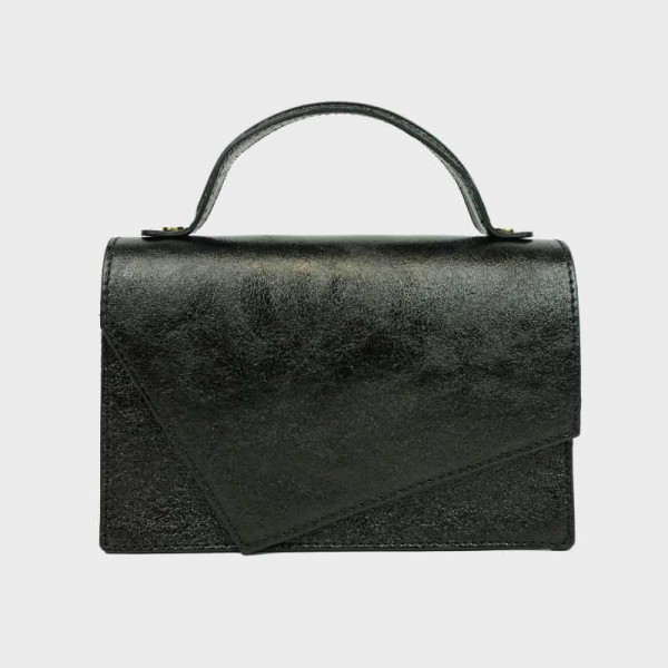 Anais - Sac à main en cuir brillant...