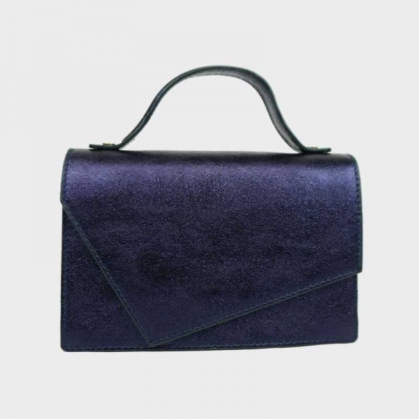 Anais - Sac à main en cuir brillant...