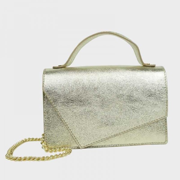 Anais - Sac à main en cuir brillant...