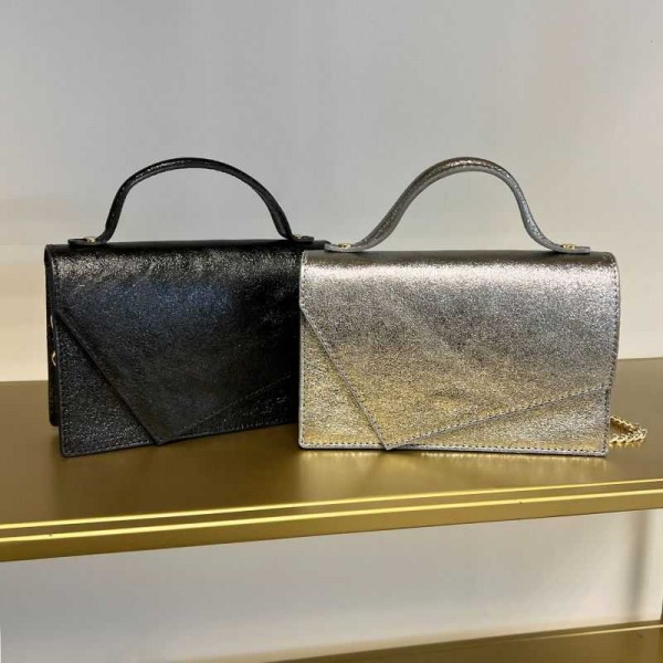 Anais - Sac à main en cuir brillant... Anais - Sac à main en cuir brillant...