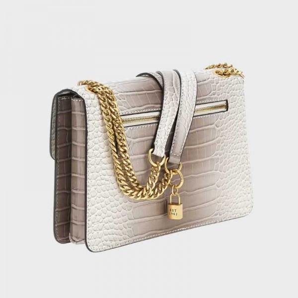 Guess - Sac bandoulière effet croco g...