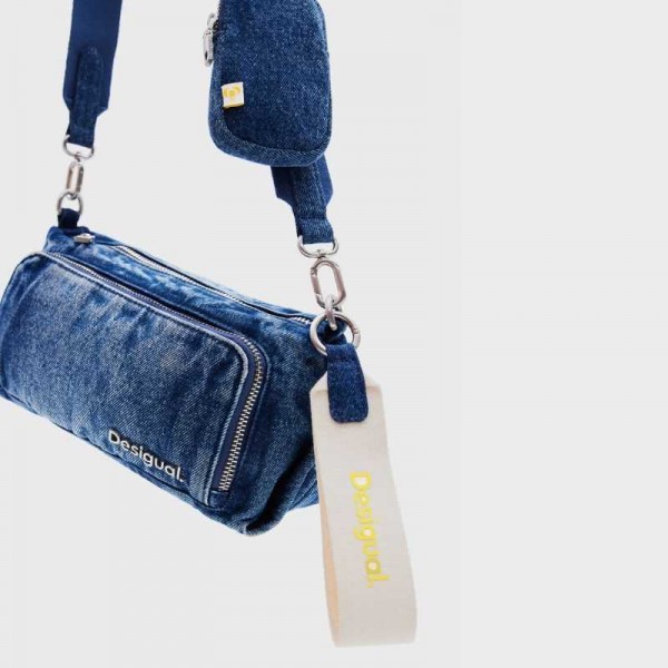 Desigual - Sac bandoulière Denim...