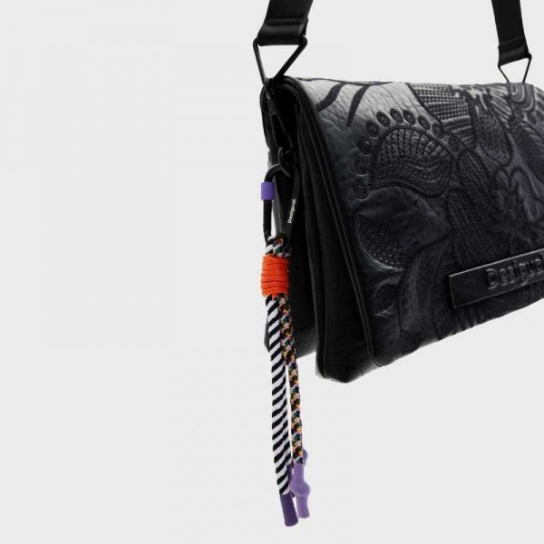 Desigual - Sac bandoulière brodé...