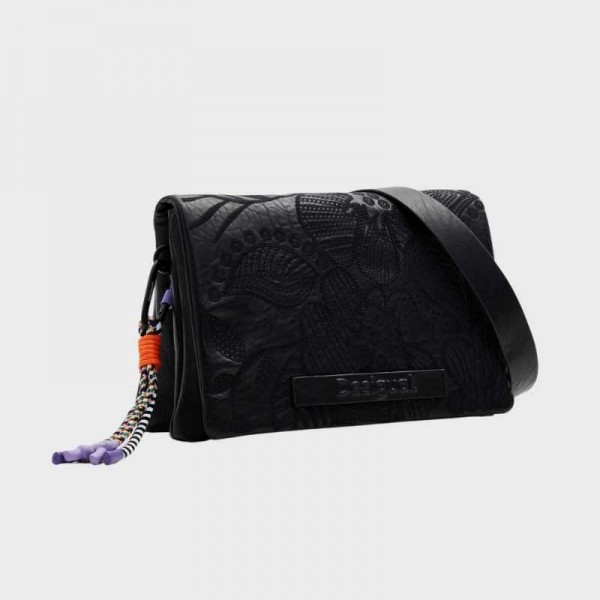 Desigual - Sac bandoulière brodé...