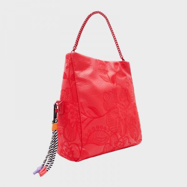 Desigual - Sac bandoulière brodé...