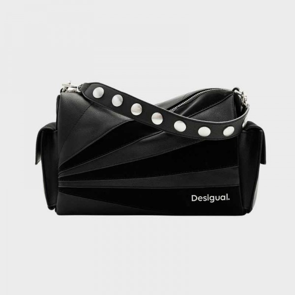 Desigual - Sac patchwork texturé... Desigual - Sac patchwork texturé...