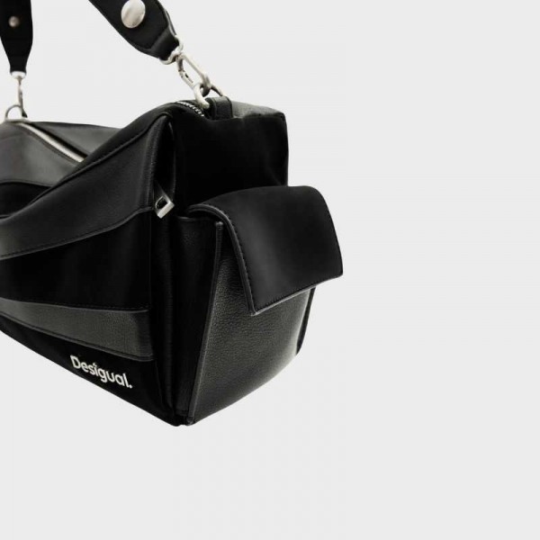 Desigual - Sac patchwork texturé... Desigual - Sac patchwork texturé...