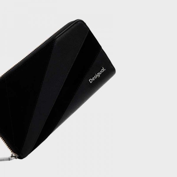 Desigual - Portefeuille zippé noir... Desigual - Portefeuille zippé noir...