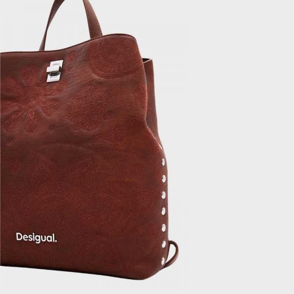 Desigual - Sac à dos clouté et brodé...