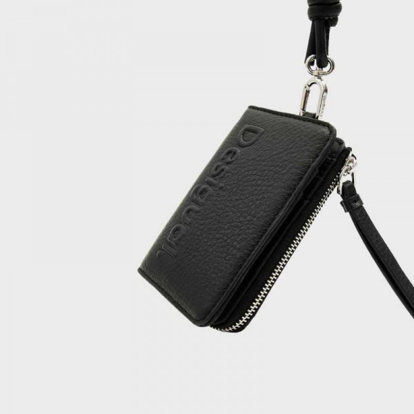 Desigual - Portefeuille plat uni avec... Desigual - Portefeuille plat uni avec...