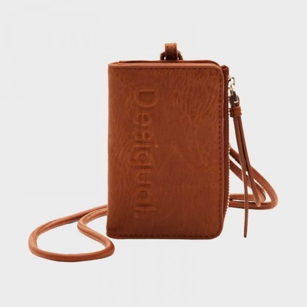 Desigual - Portefeuille plat uni avec... Desigual - Portefeuille plat uni avec...