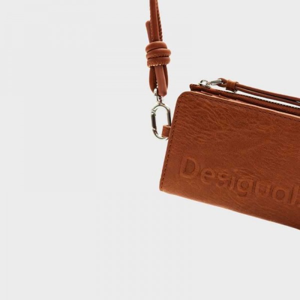 Desigual - Portefeuille plat uni avec... Desigual - Portefeuille plat uni avec...