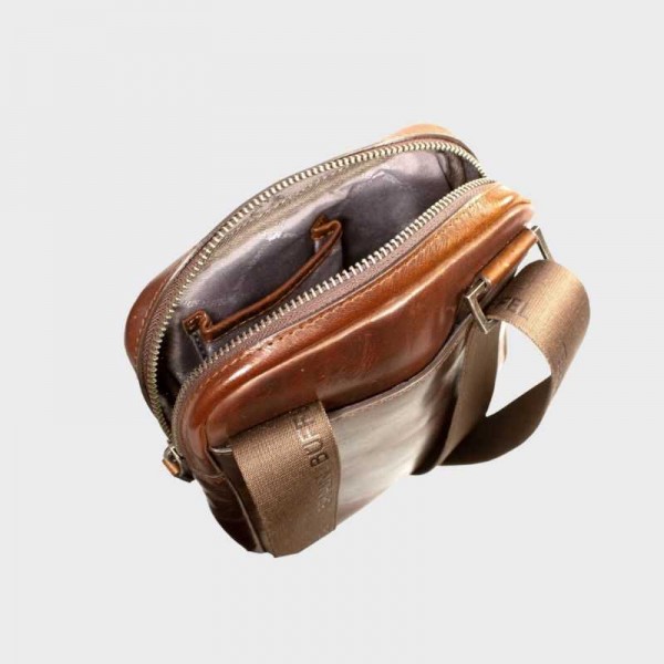 Braun Buffel - Sacoche marron en cuir... Braun Buffel - Sacoche marron en cuir...