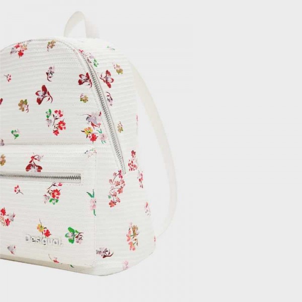 Desigual - Sac à dos texturé fleurs...