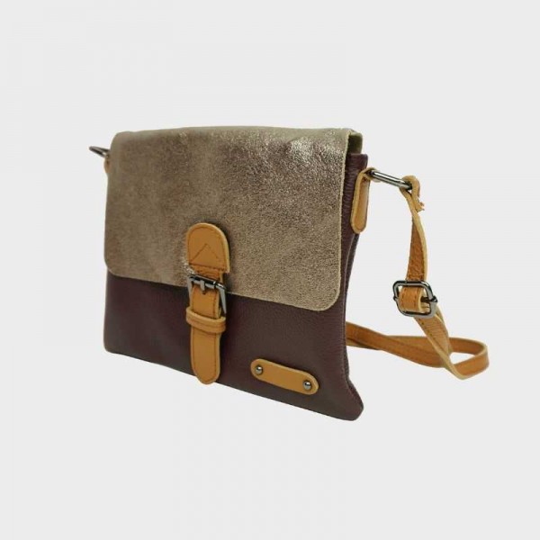 Anais - Sac porté épaule cuir avec...