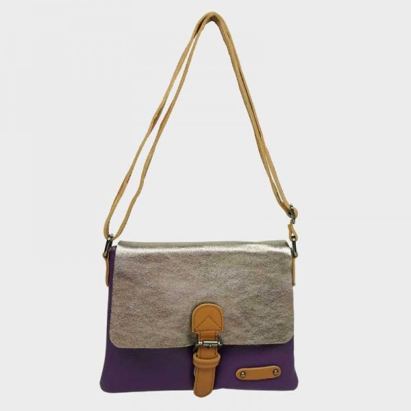 Anais - Sac porté épaule cuir avec...