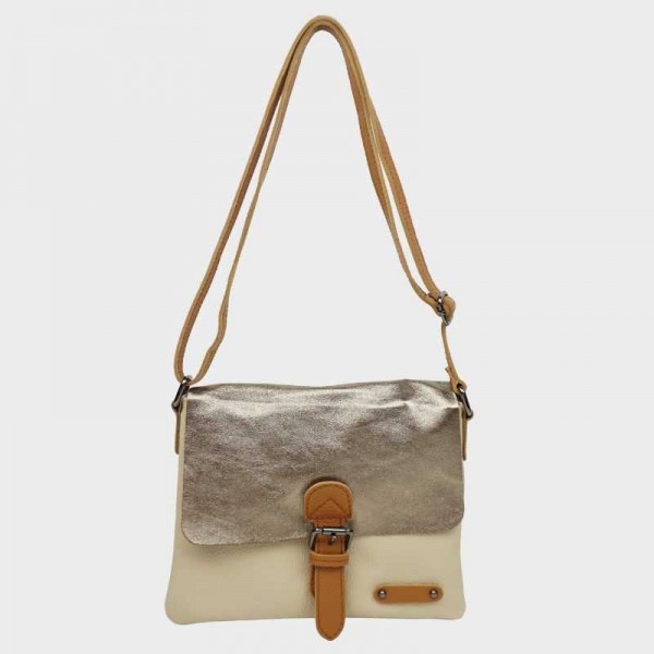 Anais - Sac porté épaule cuir avec...