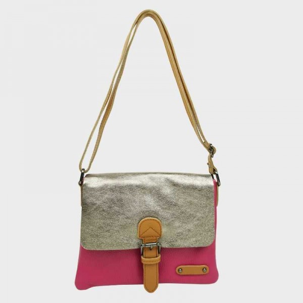 Anais - Sac porté épaule cuir avec...