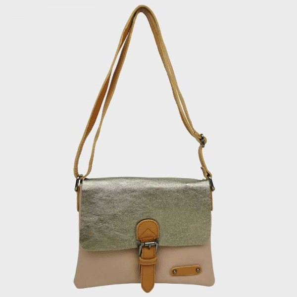 Anais - Sac porté épaule cuir avec...