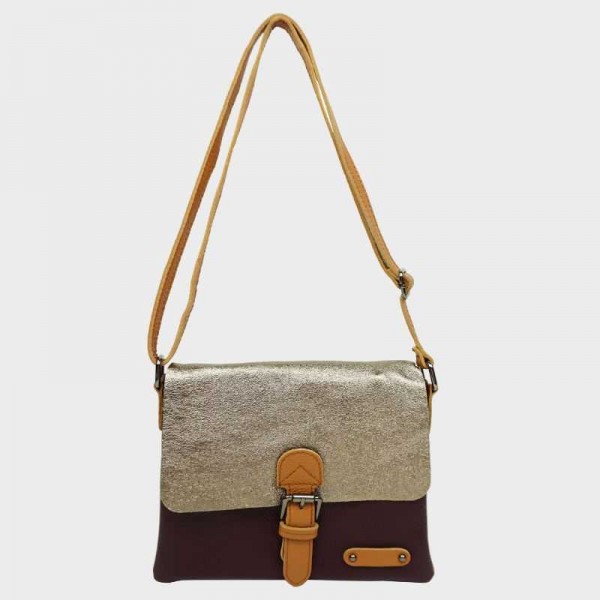 Anais - Sac porté épaule cuir avec...