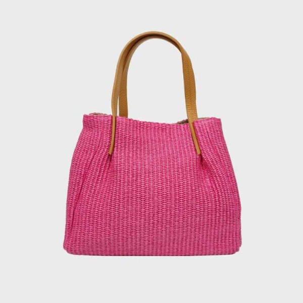 Anais - Sac à main en toile garnie...