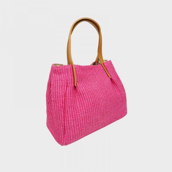 Anais - Sac à main en toile garnie...