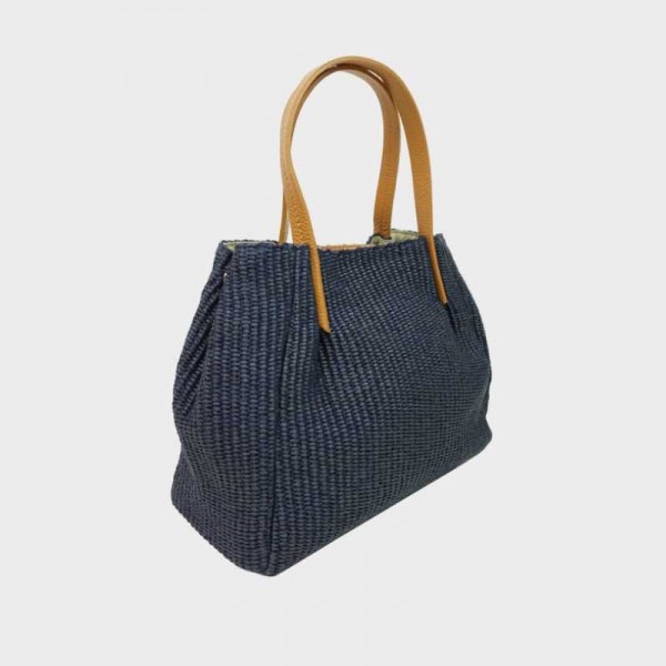 Anais - Sac à main en toile garnie...