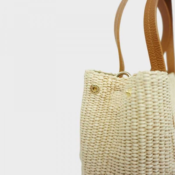 Anais - Sac à main en toile garnie...