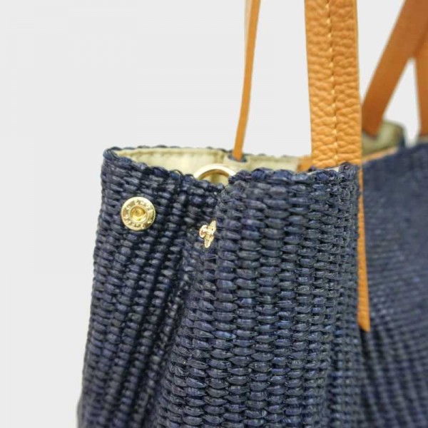 Anais - Sac à main en toile garnie...