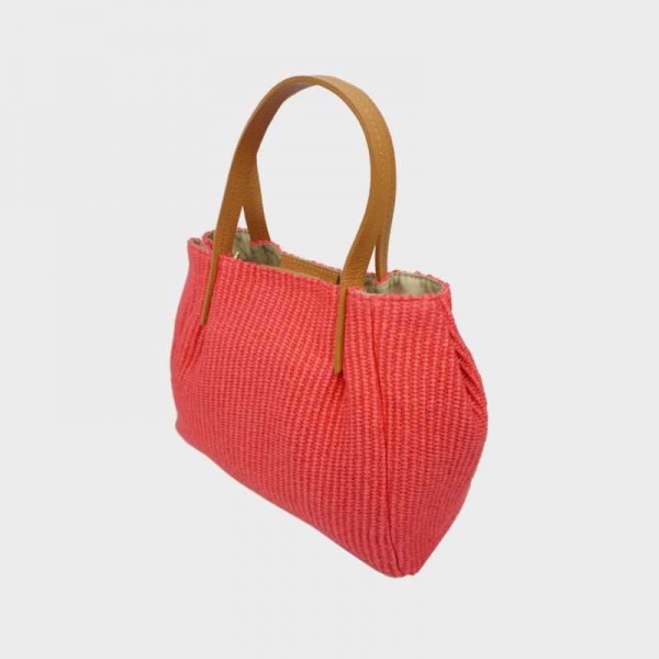 Anais - Sac à main en toile garnie...