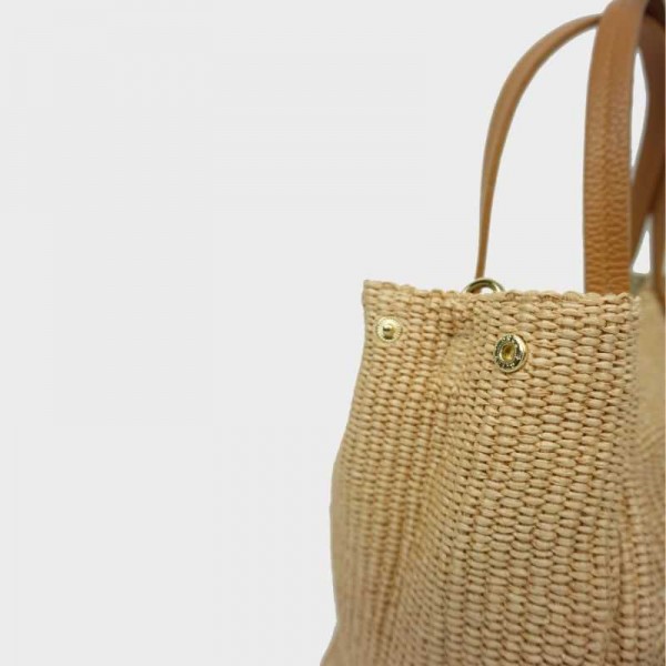 Anais - Sac à main en toile garnie...