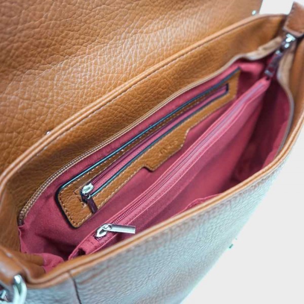 Anais - Sac bandoulière rabat clouté... Anais - Sac bandoulière rabat clouté...