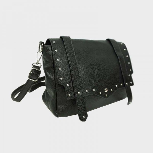 Anais - Sac bandoulière rabat clouté... Anais - Sac bandoulière rabat clouté...