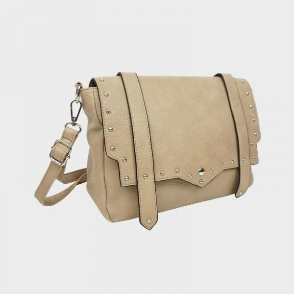 Anais - Sac bandoulière rabat clouté... Anais - Sac bandoulière rabat clouté...