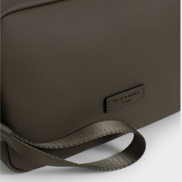 Hexagona - Sacoche en toile enduite... Hexagona - Sacoche en toile enduite...