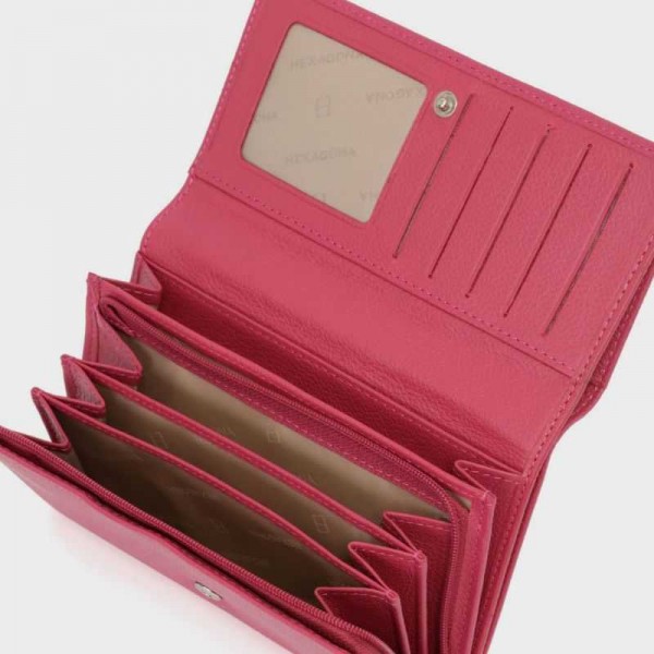 Hexagona - Portefeuille à pression en... Hexagona - Portefeuille à pression en...