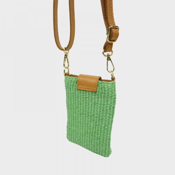 Anais - Pochette téléphone en raphia...