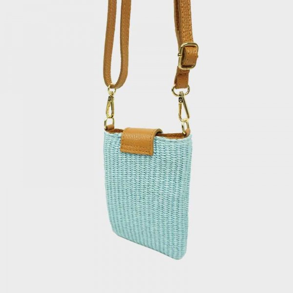 Anais - Pochette téléphone en raphia...