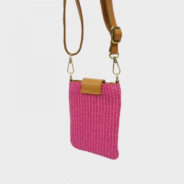 Anais - Pochette téléphone en raphia...